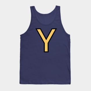 Funky Yellow Letter Y Tank Top